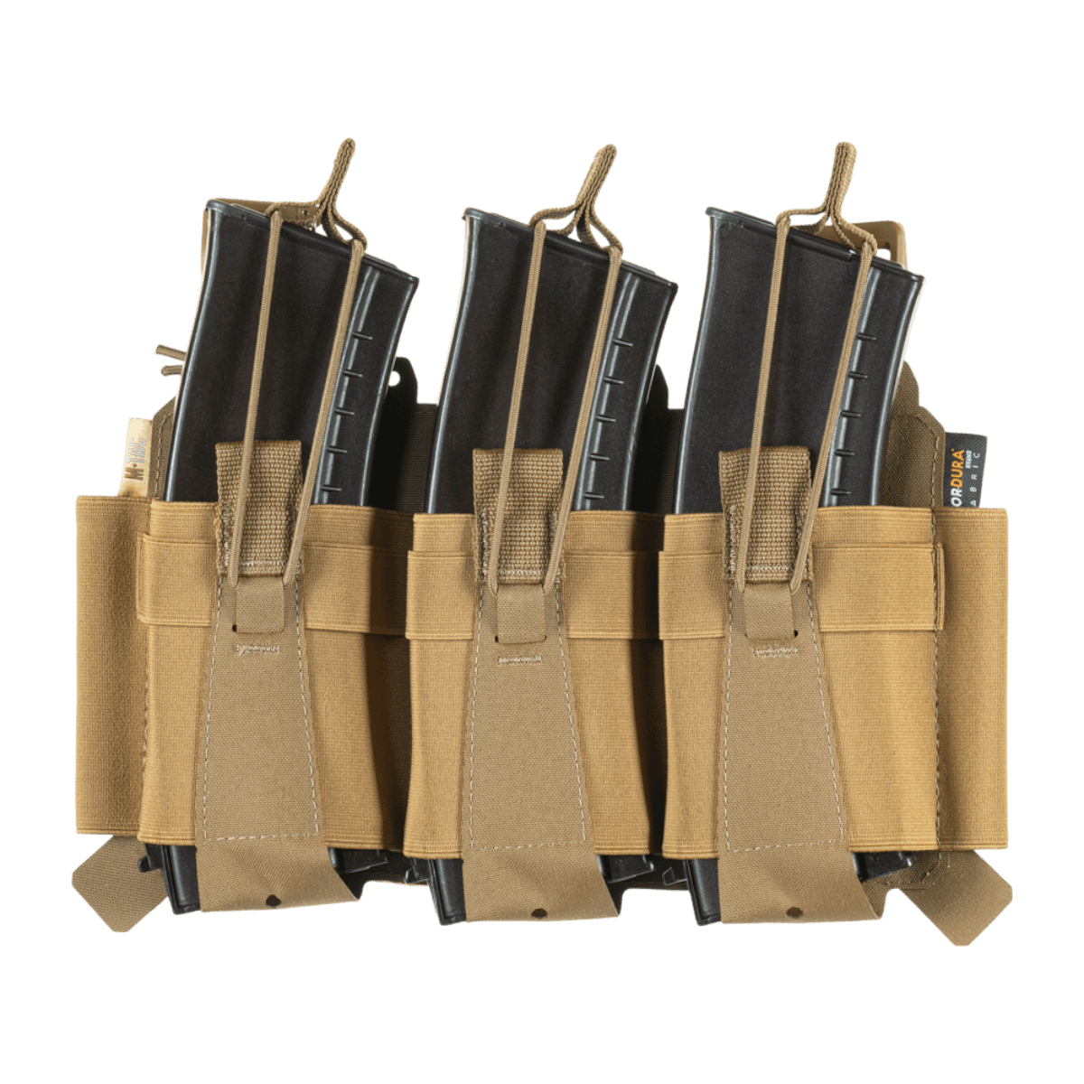 M-Tac Frontpanel til Cuirass QRS Pladebærer Tre Magasiner med elastisk magpung af Cordura Squadron-materiale