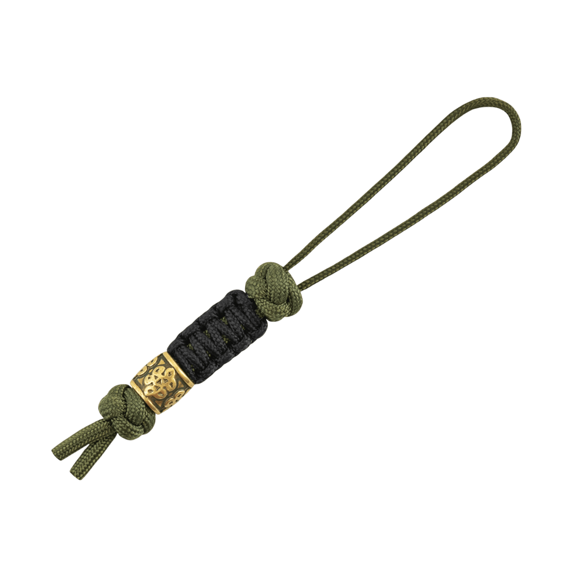 M-Tac Lanyard Scandinavian Small Chinese Knot med skandinavisk motiv, lavet af snoet paracord, ideel til knive og lommelygter.