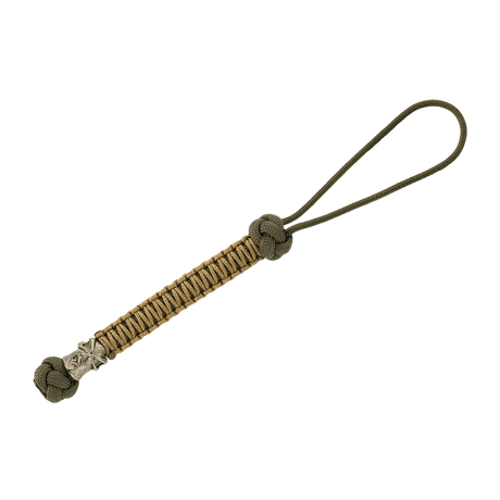 M-Tac Knife Lanyard Ninja af paracord med cupronickel perle, 14,5 cm lanyard til personliggørelse og hurtig adgang til knive.