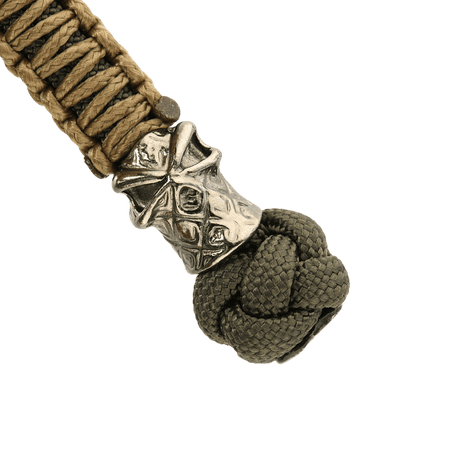 M-Tac Knife Lanyard Ninja with paracord braid and cupronickel bead, close-up, showcasing its stylish design and functionality.