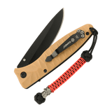 M-Tac Knife Lanyard Ninja i paracord tilføjer stil og funktion til din lommekniv, giver et bedre greb og gør kniven let at trække op. Længde 14,5 cm.