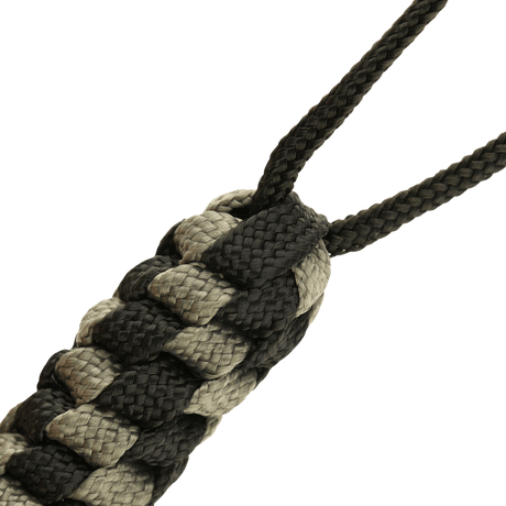 M-Tac Knife Lanyard Helix Skull i flettet paracord, stilfuld tilføjelse til lommeknive, forbedrer greb og funktionalitet.