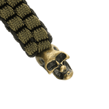 M-Tac Knife Lanyard Cuboid Skull med dekorativ Cuboid Skull-perle og flettet paracord for et stilfuldt og praktisk design.