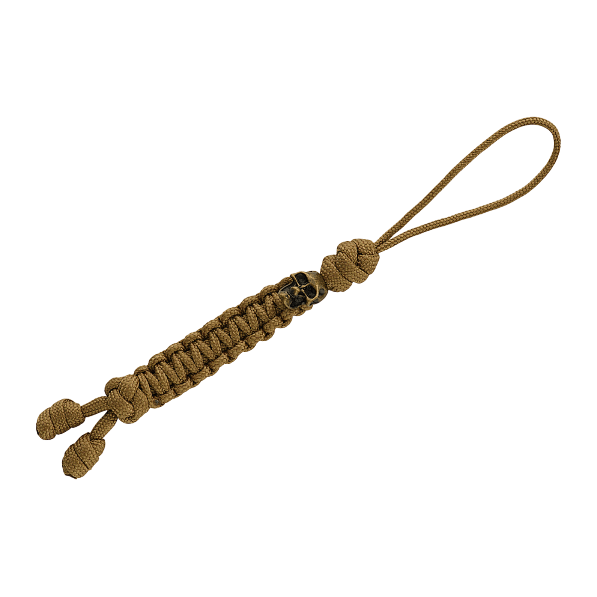 M-Tac Loopy Snake Skull Lanyard, flettet paracord, dekorativt og holdbart tilbehør til kniv eller lygte