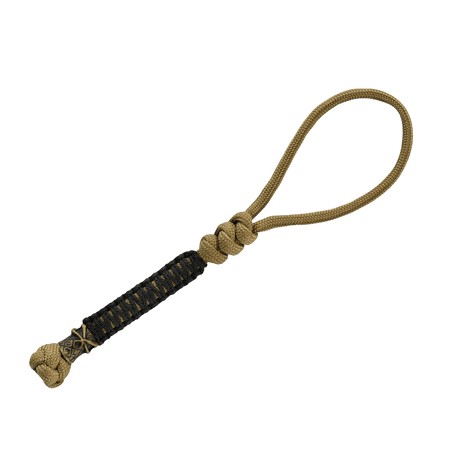 M-Tac Ninja Ver.2 Lanyard i flettet paracord med ninja-design og cupronickel perler, perfekt til kniv, lygte og udstyr af lignende størrelse.