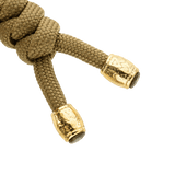 Detalje af M-Tac Zeus Lanyard i flettet paracord med dekorative ender. Perfekt til kniv, lygte eller andet udstyr.