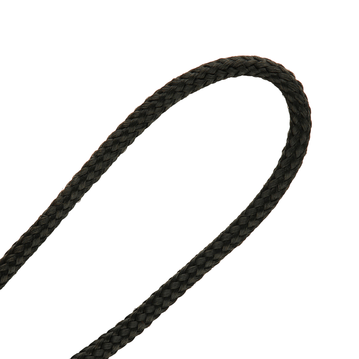 Sort flettet paracord lanyard til M-Tac Zeus Stainless Steel Lanyard med dekorativ perle og hurtig adgang.