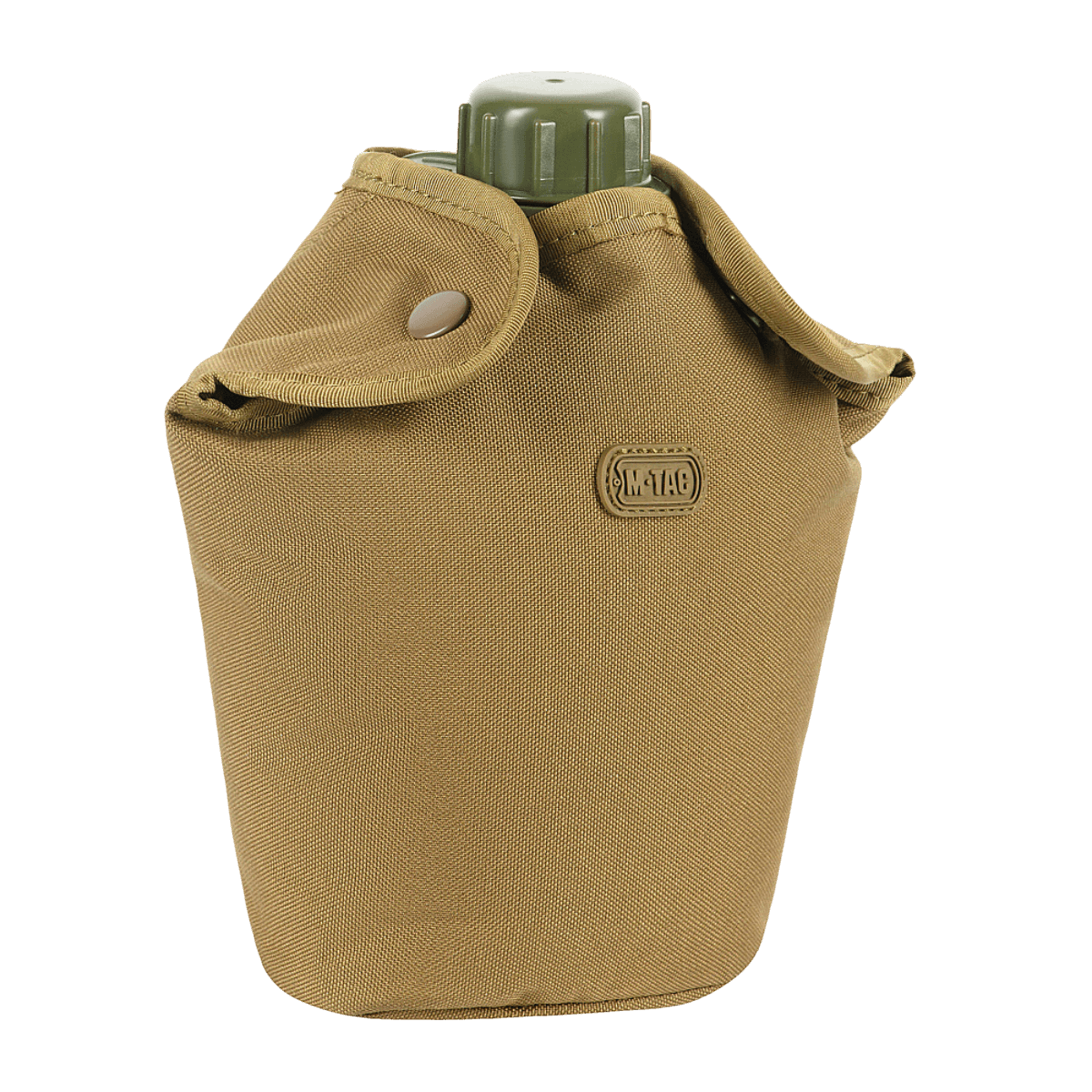 M-Tac Flaskeholder MOLLE til drikkeflasker, slidstærk 600D polyester med PVC-belægning og MOLLE-systemfastgørelse.