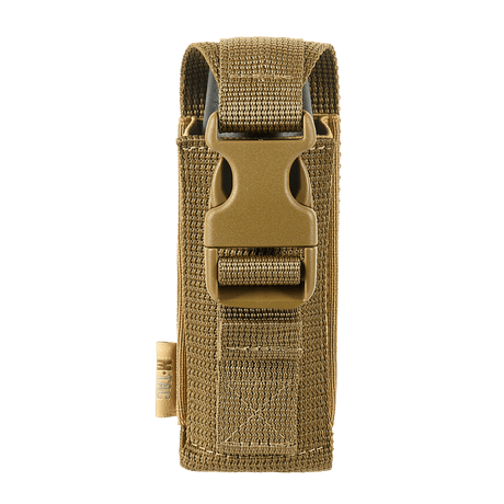 M-Tac Gasdåseholder Vertikal med MIL-SPEC strop og Woojin-lås monteret til MOLLE-system til gasdåser.