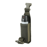 M-Tac Gasdåseholder Vertikal med Woojin-lås, lavet af MIL-SPEC stropper og gummibånd, monteret til MOLLE-system.