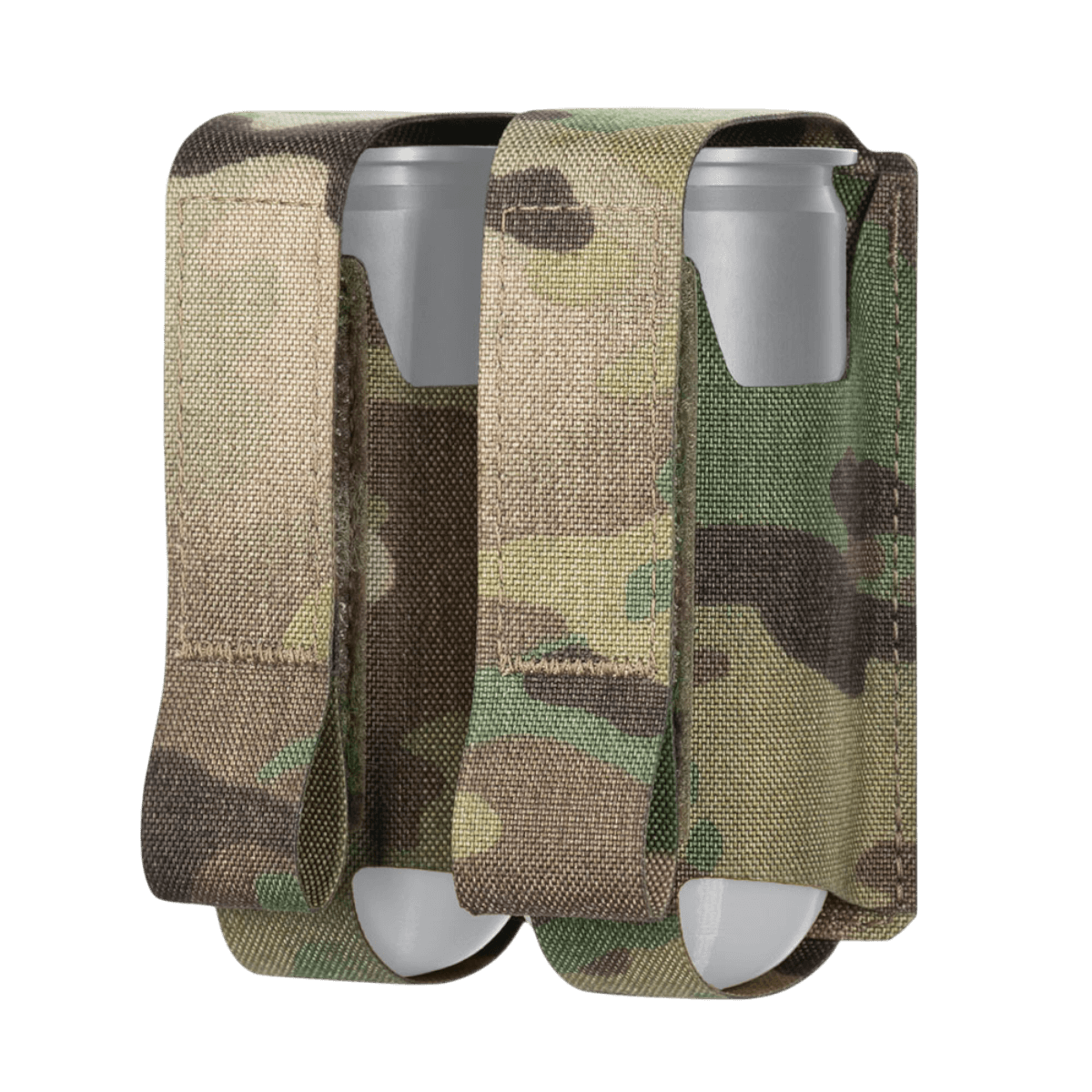 M-Tac Lomme til 2 VOG-type Granater i camouflagemønster med MOLLE-system til sikker opbevaring af granater, kompatibel med Laser Cut-teknologi.