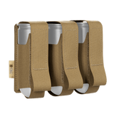 M-Tac Pouch til 3 VOG-Granater med MOLLE Laser Cut til opbevaring af VOG-25 granater, robust Cordura Squadron materiale, tan farve.