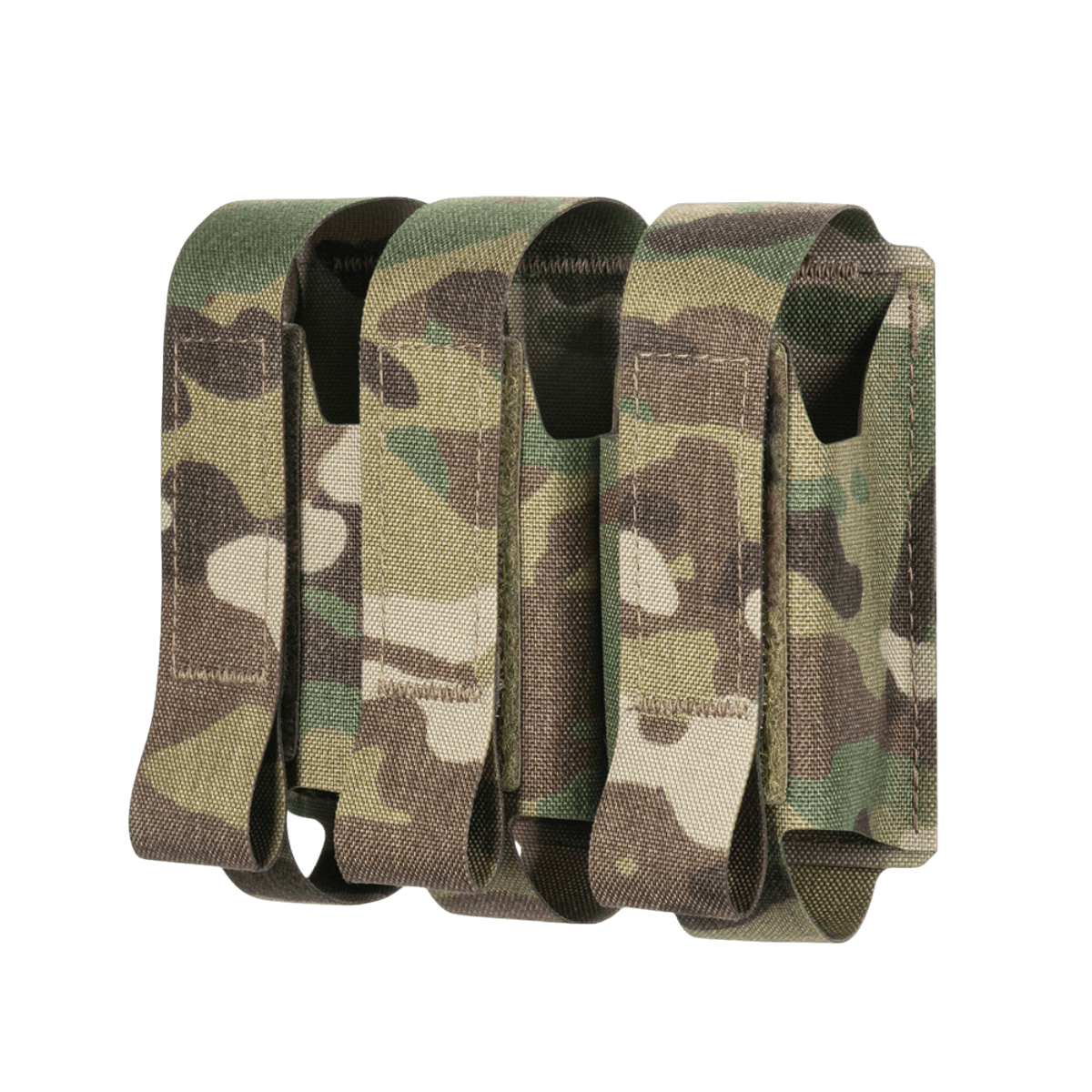 M-Tac Pouch til 3 VOG-Granater med camouflagedesign og MOLLE Laser Cut-system til sikker opbevaring af VOG-25 granater.