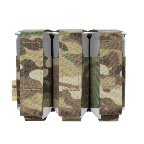 M-Tac Pouch til 3 VOG-Granater med MOLLE Laser Cut-system i slidstærkt Cordura Squadron materiale for sikker opbevaring