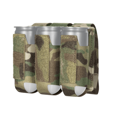 M-Tac Pouch til 3 VOG-Granater med MOLLE Laser Cut design i holdbar Cordura, camouflagemønster, til sikker granatopbevaring