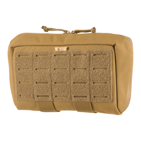 M-Tac Admin Pouch Large Elite i slidstærkt Cordura 500D, perfekt til taktisk udstyr med velcro-panel og modulinddelinger.