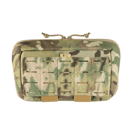 M-Tac Admin Pouch Large Elite i slidstærkt camouflage Cordura 500D med laser cut velcro-panel til taktisk udstyr og opbevaring.