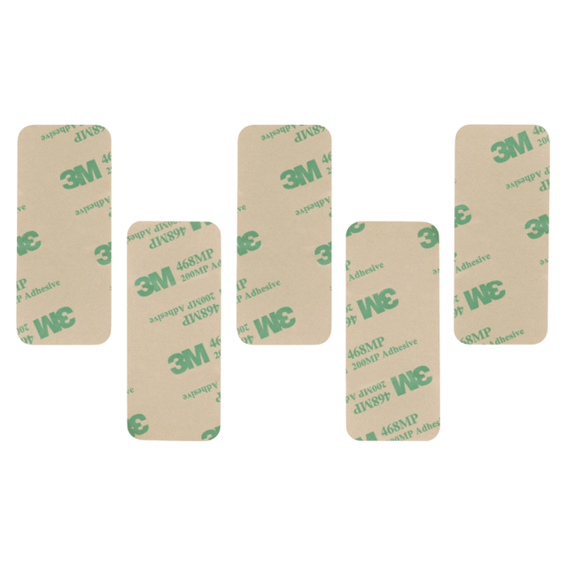 M-Tac Vilha Cover Sticker Sæt (5 stk) med 3M-klæbning, ideel til hjelme, telefoner og hårde overflader, indeholder stærke velcro-klistermærker.