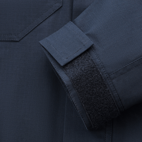 M-Tac Jakke Patrol Flex med Velcro manchet i tæt detaljevisning, viser høj kvalitet og praktisk design til taktisk brug.