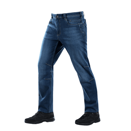 M-Tac Tactical Gen.I Regular Fit jeans in denim blue showcasing durability and comfort for outdoor activities and casual wear.