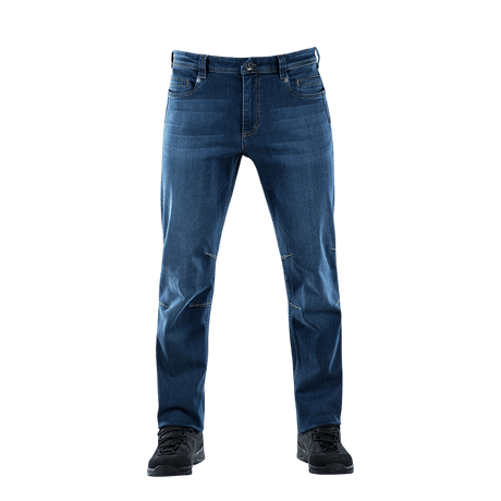 M-Tac Tactical Gen.I Regular Fit jeans i blå denim, regular fit, med taktisk design og komfort. Ideel til udendørs brug.