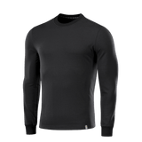 M-Tac Pullover 4 Seasons i sort med rund halsdesign til daglig og taktisk brug, lavet af bomuld og elastan.