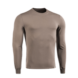 M-Tac Pullover 4 Seasons i beige med rund hals og lange ærmer, velegnet til alle årstider. Lavet af blød bomuld og elastan.
