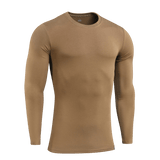 M-Tac Long-sleeve T-shirt 93/7 i brun med elastan for holdbarhed og komfort, perfekt til hverdag og outdoor-aktiviteter