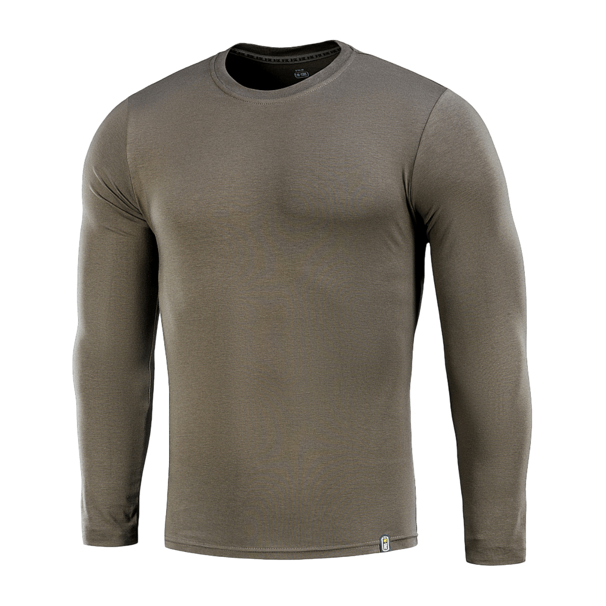 M-Tac Long-sleeve T-shirt 93/7 i tyk, elastisk kvalitetsstrik, velegnet til hverdag og friluftsliv, fremstillet af 93% bomuld og 7% elastan.