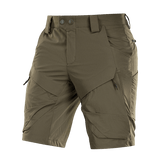 M-Tac Shorts Rubicon Flex i mørk oliven med cargo-lommer, designet til komfort, funktionalitet og bevægelsesfrihed. Materiale: 85% nylon, 15% spandex.