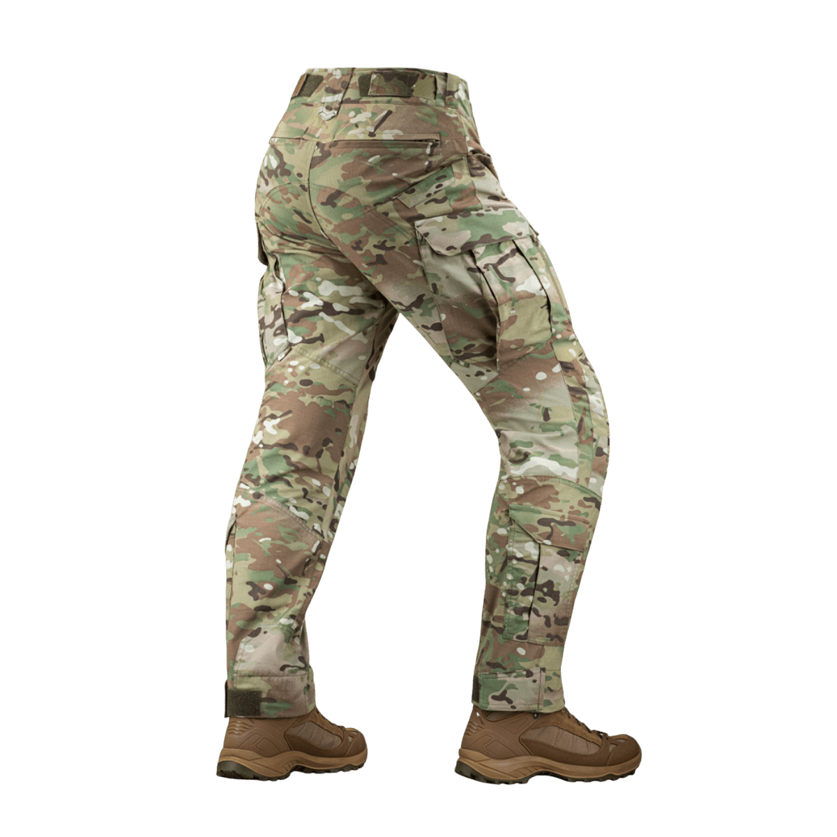 M-Tac Bukser STURM NyCo Extreme Gen.II i camouflage, bagfra, viser fleksible og holdbare materialer til alle forhold.