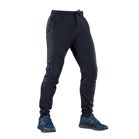 M-Tac Bukser Stealth Cotton alsidige sportsbukser i sort, lavet af 100% bomuld, perfekt til løb og hverdag med elastik i taljen.