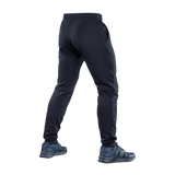 M-Tac Bukser Stealth Cotton i sort, sportsbukser med elastik i taljen, perfekt til aktiv livsstil, set bagfra.