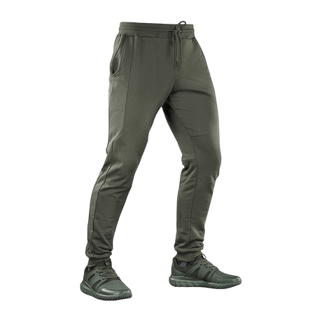 M-Tac Bukser Stealth Cotton i grøn, ultimative fitness og løbebukser med optimal pasform og åndbarhed, fremstillet af 100% bomuld.