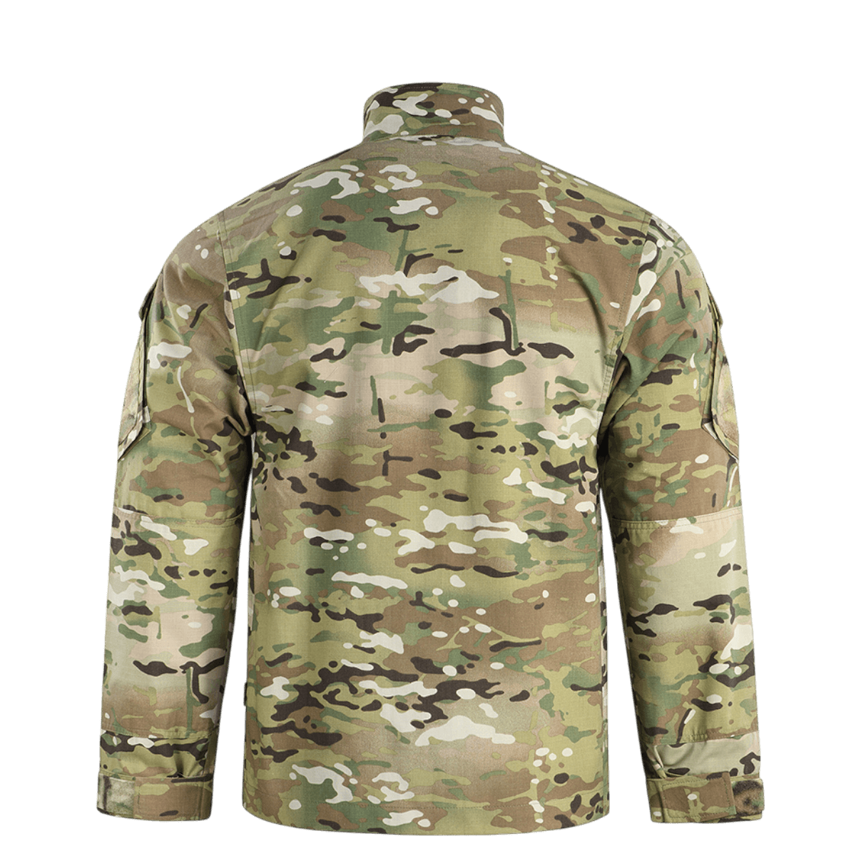 M-Tac Feltjakke NYCO Extreme i Multicam mønster, bagside af ukrainsk standardjakke forbedret med holdbart NYCO Extreme stof.