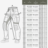 Størrelsesguide for M-Tac Jeans Aggressor med talje, skridtlængde, hofteomkreds og størrelsesdiagram.