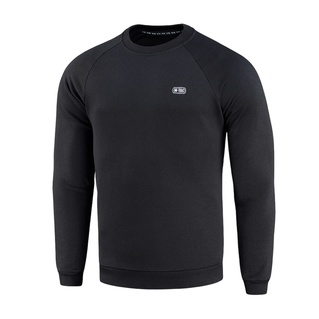 M-Tac Cotton Sweatshirt, sort, ideel til hverdagsbrug og sport, lavet af 100% bomuld for maksimal komfort og bevægelsesfrihed.