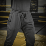 M-Tac Bukser Cotton Classic in black, perfect for sports, featuring elastic waistband and side pockets for comfort and practicality.