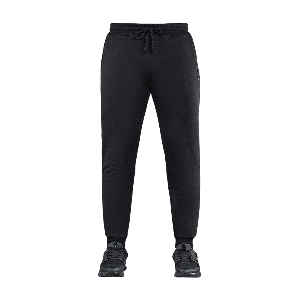 M-Tac Bukser Cotton Classic i sort, komfortable sportsbukser med elastik, to sidelommer, fremstillet i 100% bomuld.