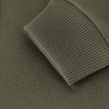 Ribkant på M-Tac Sweatshirt Cotton Hard i 100% bomuld, tæthed 390 g/m², varm og komfortabel hverdagstrøje med reflekterende logo.