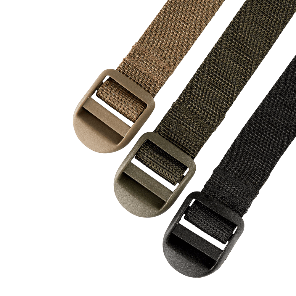 M-Tac Kompressionsrem i tre farver, robust 25 mm nylon til vandreture og militærbrug