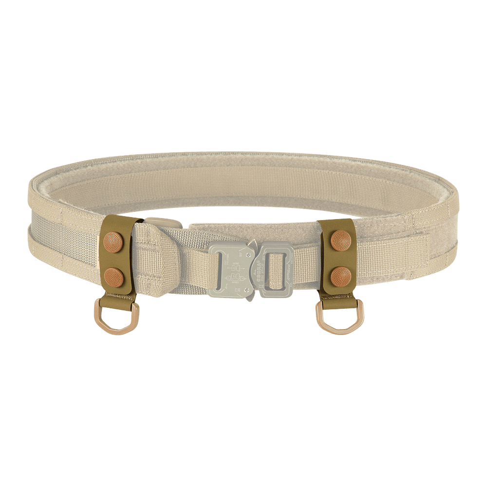 M-Tac Sæt af 2 – Duty Belt Keepers til fastgørelse af politibælte til buksebælte. Taktisk design med D-ringe og robust konstruktion.