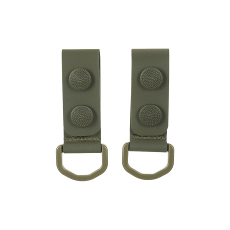 M-Tac Sæt af 2 – Duty Belt Keepers til fastgørelse af taktisk bælte med D-ringe, robust design til sikkerhedspersonale og politi.