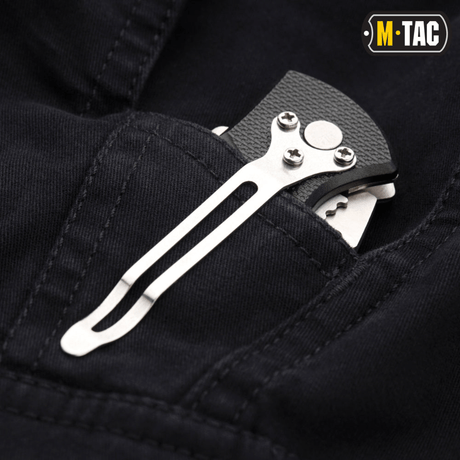 Multifunktionel lommekniv i lomme på M-Tac Bukser Aggressor Vintage, med slidstærkt vintage-bomuldsstof.