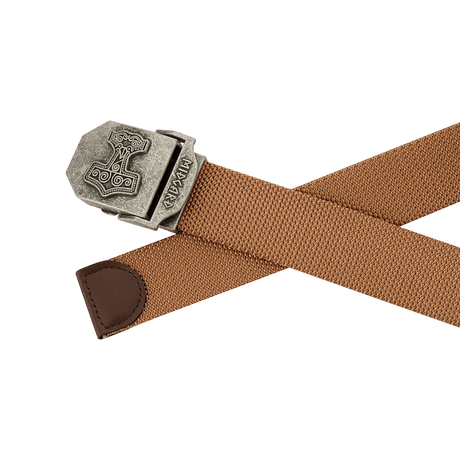 M-Tac Thors Hammer Bælte – Militærstil og funktionalitet i nylon med metalspænde, velegnet til militær og friluftsliv.