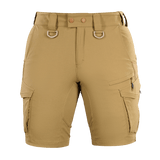 M-Tac Aggressor Summer Flex Shorts i Flex Rip-Stop stof, letvægts-taktiske shorts med elastisk talje og syv funktionelle lommer.