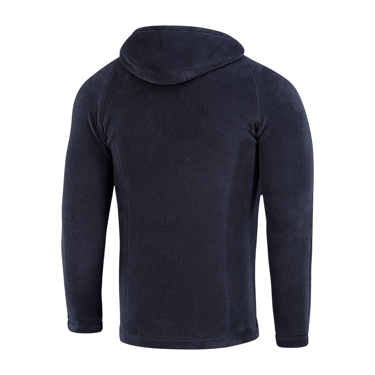 Bagfra visning af M-Tac Sprint Fleece Sweatshirt Polartec med hætte, lavet i holdbart og varmt Polartec® 200 Series fleece materiale.