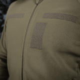M-Tac Combat Fleece Polartec Jakke med Polartec fleece og velcro-paneler, ideel til taktisk brug og termoregulering.