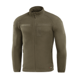 M-Tac Combat Fleece Polartec Jakke med Polartec® fleece og YKK lynlåse, perfekt til taktisk og casual brug, mosgrøn farve.