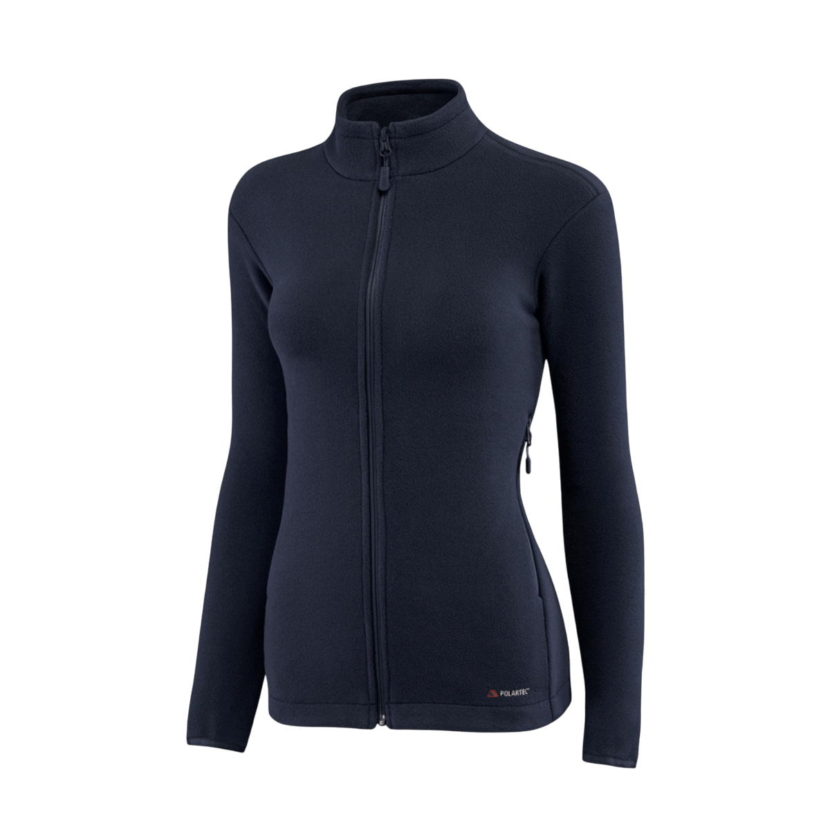 M-Tac Sweater Nord Fleece Polartec Dame i sort med YKK-lynlås, designet til kvinder for komfort og varme i taktiske miljøer.
